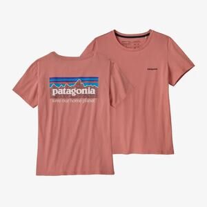 Patagonia Women's Sun Fade Pink Short Sleeve P-6 Mission Organic T-Shirt - M